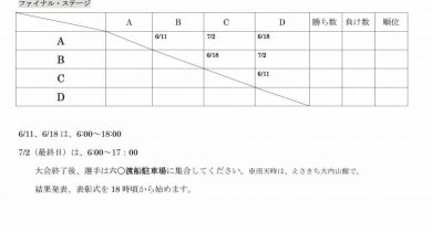 2017ファイナル日程